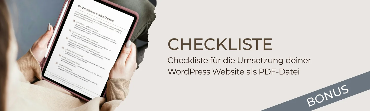 Banner für die Checkliste als PDF-Datei.