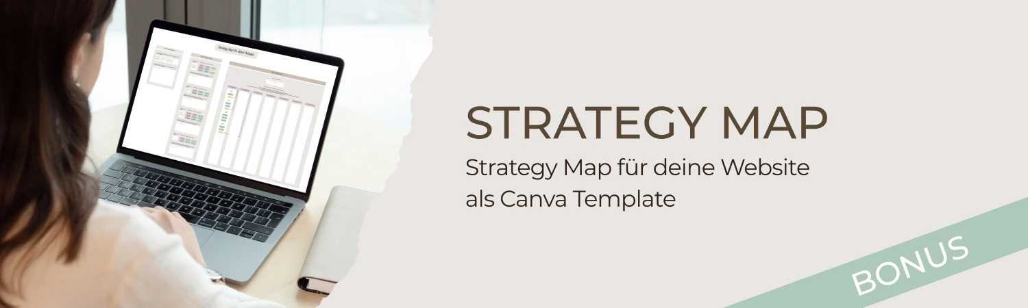 Mobiler Banner für die Strategy Map als Canva Template.